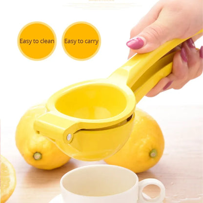 Aluminum Alloy Manual Lemon Squeezer - Hand-Pressed Orange Fruit Juicer for Home Use - Portable and Practical Kitchen Tool