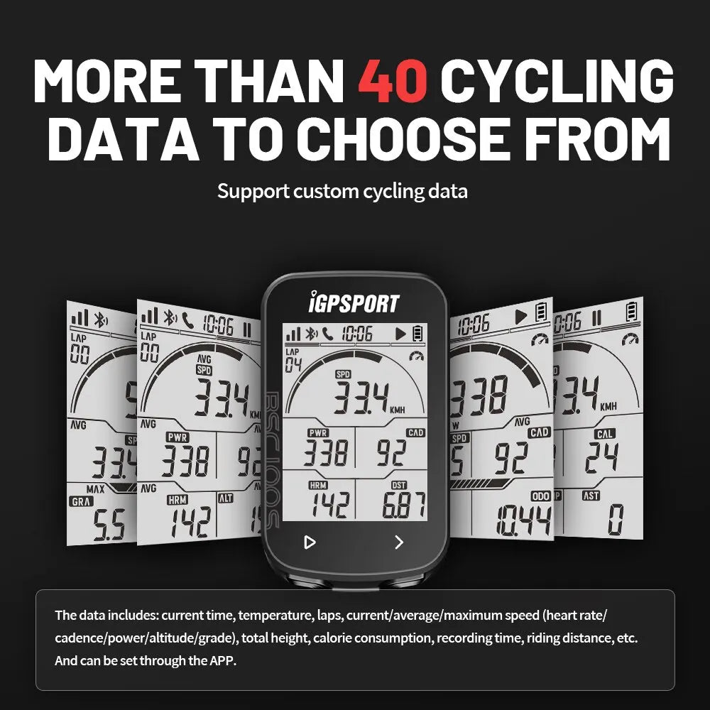 IGPSPORT BSC100S GPS Bike Computer — Wireless Speedometer & Cycling Odometer