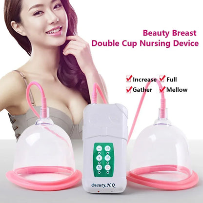 Electric Breast Enlargement Pump – Women’s Vacuum Cupping Body & Breast Massage Device with AB/CD Cups