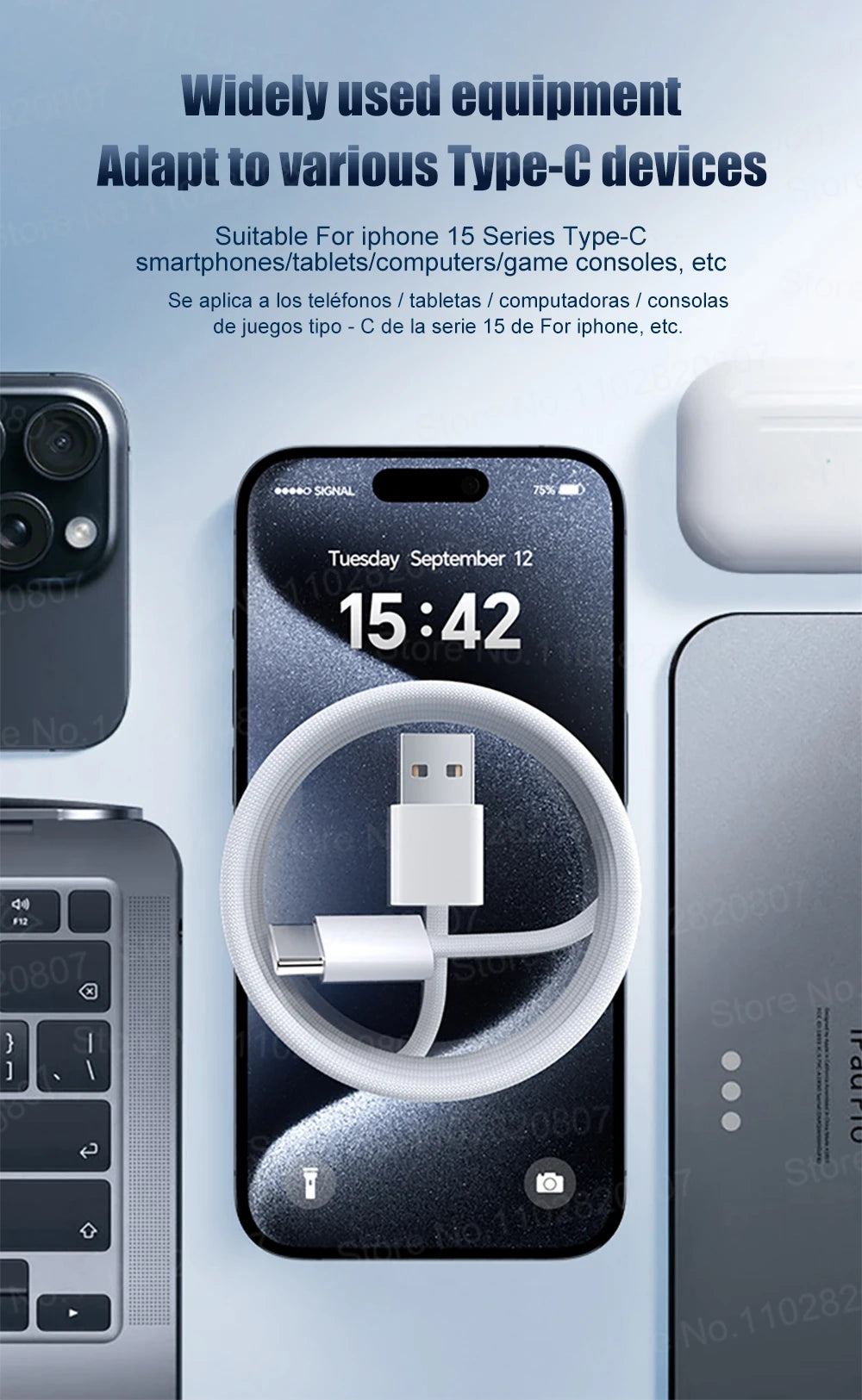 35W USB-C CarPlay Cable for iPhone 16 15 Pro Max – Fast Charging & Data Transfer