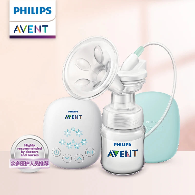 PHILIPS AVENT Unilateral Automatic Breast Pump – Portable Intelligent Massage with Petal Pad, Imitates Baby Suck for Lactation