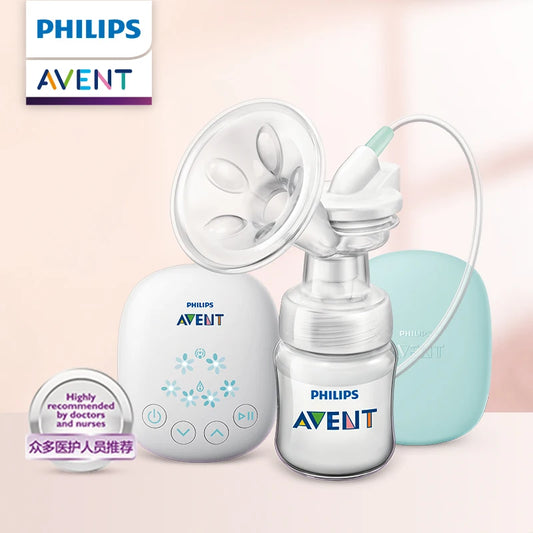 PHILIPS AVENT Unilateral Automatic Breast Pump – Portable Intelligent Massage with Petal Pad, Imitates Baby Suck for Lactation