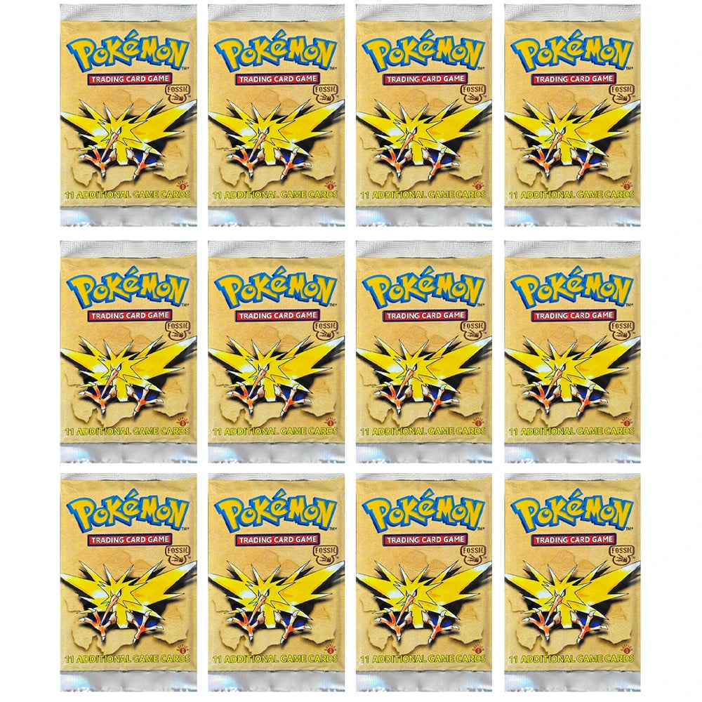 Pokémon Booster Packs Base Fossil Jungle - 11 Cards Per Pack & 36 Pack Booster Box Proxy Game Cards Collection
