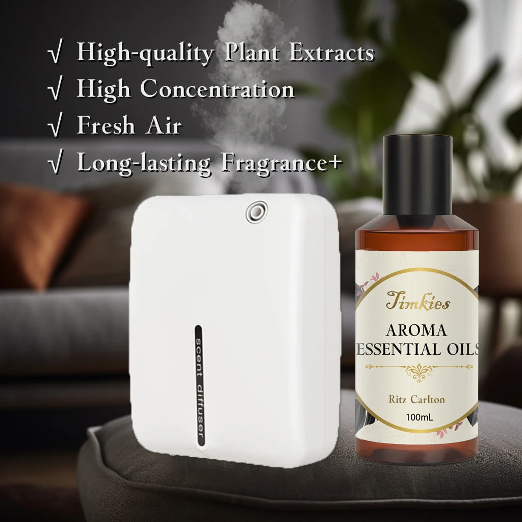 100ML Hotel Room Fragrance Diffuser – Air Freshener for Home, Car, and Office – Ritz Carlton & Hilton Scent, Humidifier & Essential Oil Refill   2/2