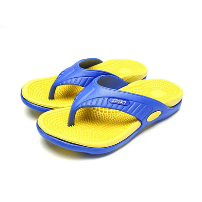 YRZL Summer Men’s Flip Flops - 2024 Soft Bottom Non-Slip Beach Sandals, Comfortable Outdoor Slide Slippers