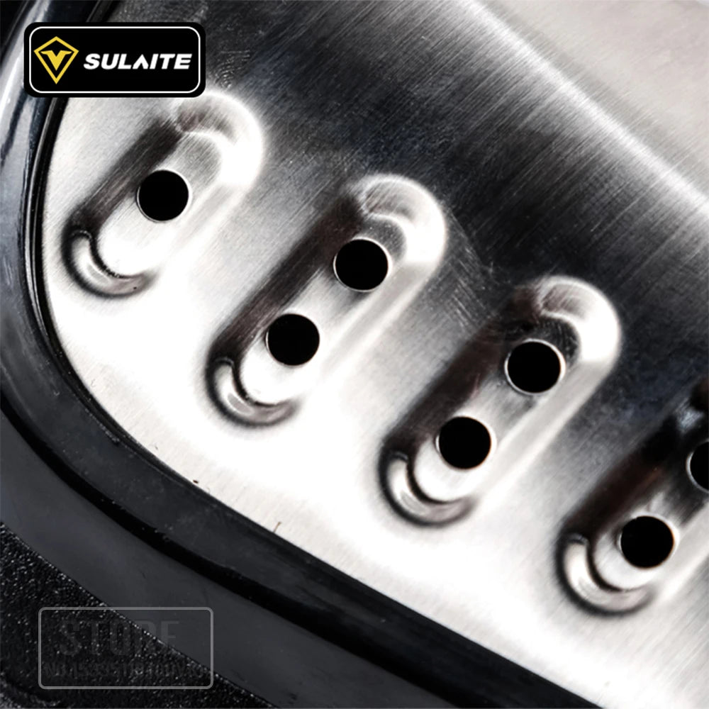 4PCS Motorcycle Knee & Elbow Pads Set — Stainless Steel Motocross Racing Protective Gear Kit
