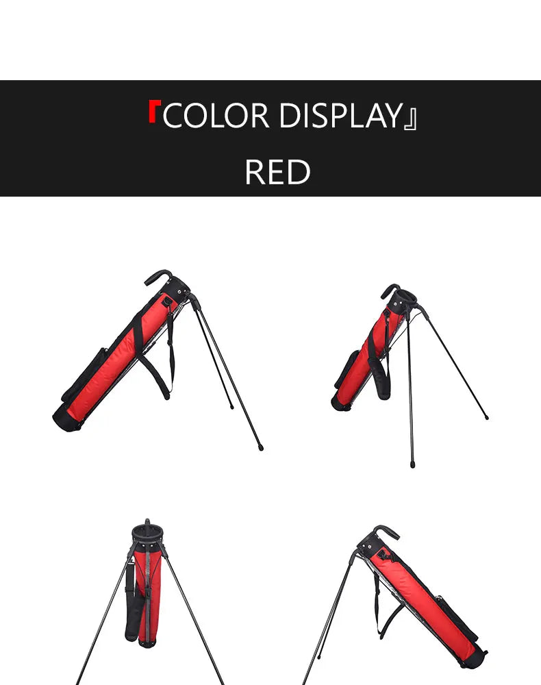 Lightweight Golf Club Bag with Bracket - Waterproof Stand Carry Bag, Golf Gun Rack Design