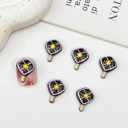 50PCS Mini Resin Christmas Decorations – Cartoon Magic Wand, Chocolate Figurines for Cake, Popsicle, Nail Art, Scrapbook & DIY Crafts