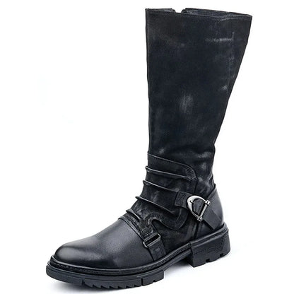 Men’s Medieval PU Leather Ankle Boots - Retro Victorian Renaissance Cosplay Shoes