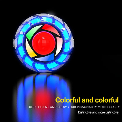 Universal Motorcycle Equipment  Warning Lamp - Angel Eye RGB Flashing Brake Tail / Rear LED Light, Motorbike Accessories
