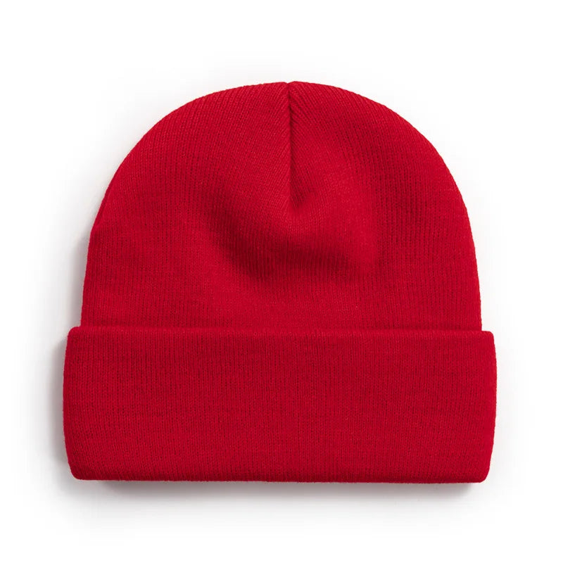 Winter Knit Beanie Hat - Warm Stretch Skull Cap for Boys Girls Adults in Black White Blue Pink & More Colors
