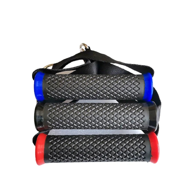 Multifunction Gym Resistance Band Handles — Anti-Slip Nylon Grip Puller for Fitness & Gantry Accessories