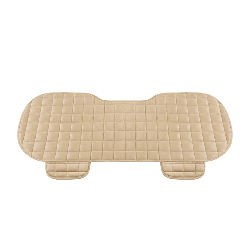 Universal Winter Car Seat Cover Set – Front & Rear Flocking Cloth Anti-Slip Warm Cushion Mat for Car, SUV, Van & Truck Interior Protection