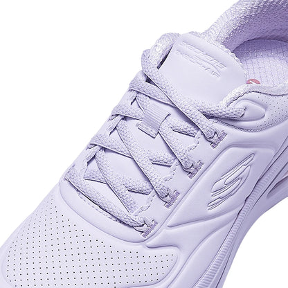 Skechers Women's Running Shoes - Leather Lace-Up Outdoor Sneakers, Anti-Skid Sports Tennis & Lightweight Walking Shoes