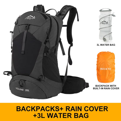 35L Mountaineering Backpack - Waterproof Outdoor Sports Bag for Men & Women, Camping & Hiking Rain Gear