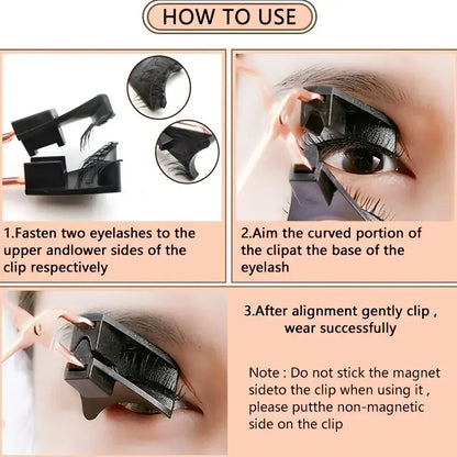 Easy-to-Apply Magnetic False Eyelashes Set – Reusable, No Glue, Natural Curl & Volume, Beginner-Friendly