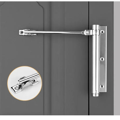 Adjustable Door Closer - Aluminum Alloy Automatic Spring Soft Close, Fire-Proof Heavy Duty Hardware