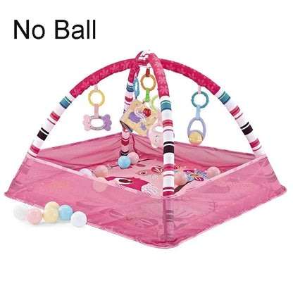 Baby Play Gym Mat — Activity Play Mat with Rack for Newborns & Toddlers 0–36 Months, Tummy Time, Crawling & Play Blanket Toys