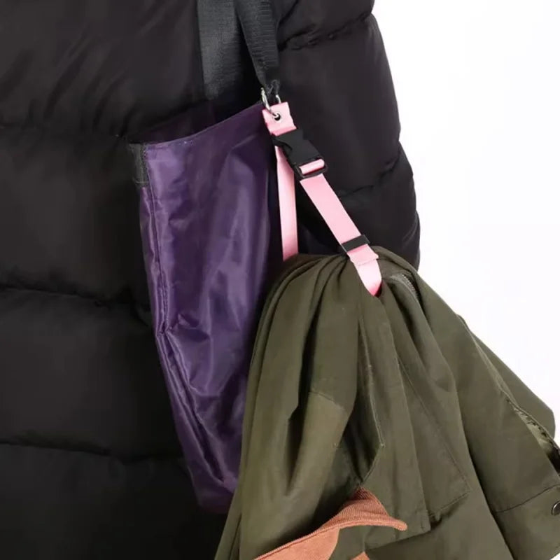 Travel Luggage & Backpack Strap — Portable Adjustable Strap with Release Buckle, Add-A-Bag Belt Holder