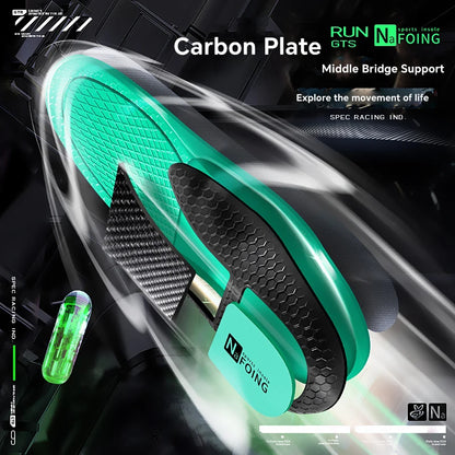 Carbon Plate Arch Support Insoles - Breathable Shock-Absorbing Sport Shoe Inserts for Running & Outdoor Activities