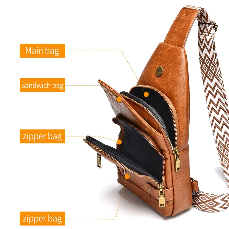 Waterproof Summer Crossbody Chest Bag for Couples – Unisex Small & Breathable Backpack