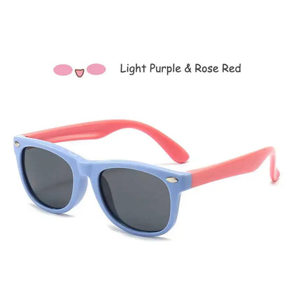 Kids Polarized Sunglasses – Classic Designer UV Protection Eyewear with TAC Lenses & TR90 Flexible Safety Frame for Boys & Girls