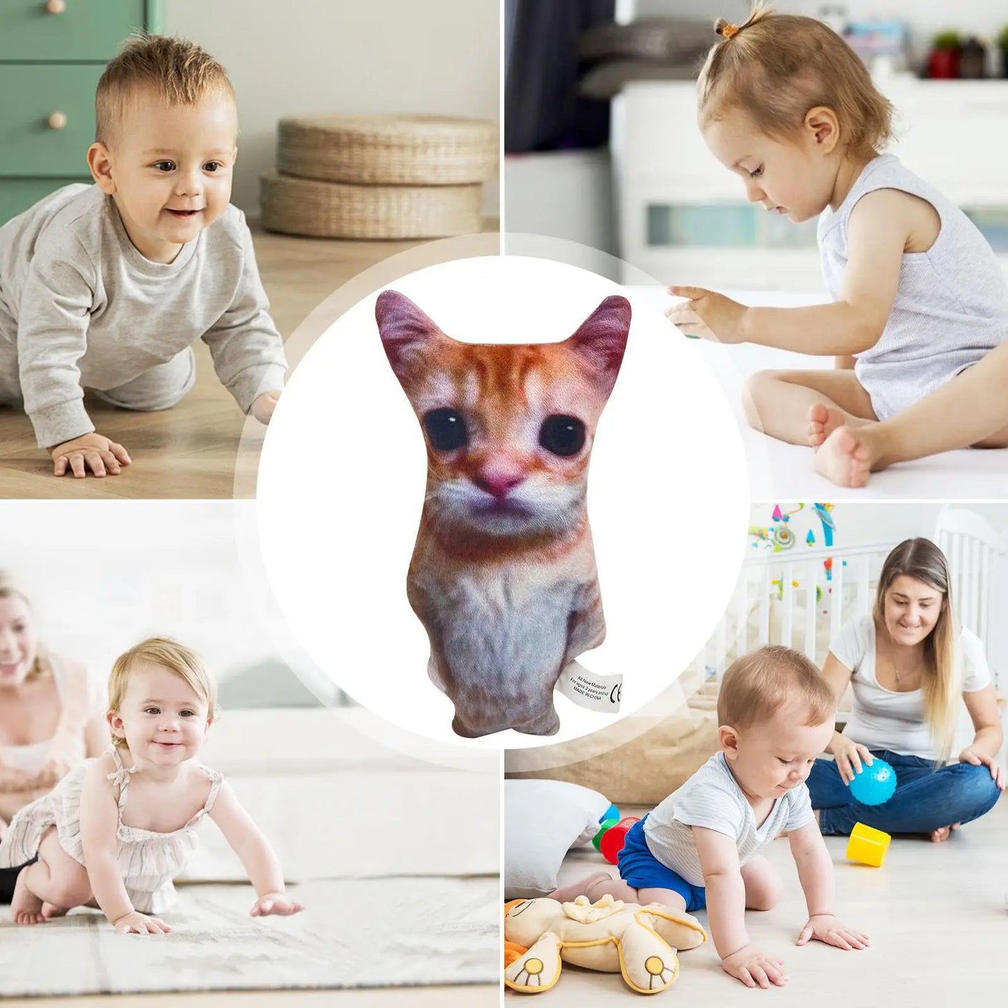 21cm Cute El Gato Cat Plush Toy – Wowwow Cat Doll, Simulation Stuffed Animal, Perfect Kids' Collectible Toy for Birthday and Holiday Gifts