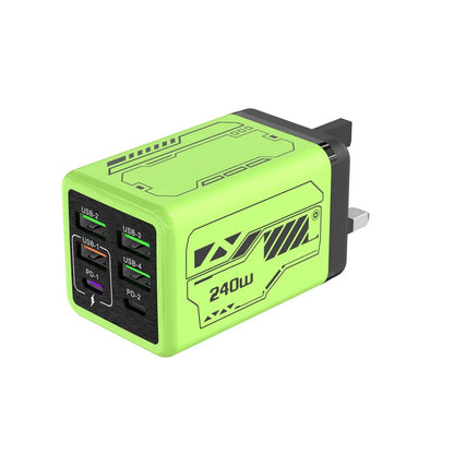 240W GaN USB-C Fast Wall Charger - High-Power Phone Adapter for iPhone, Xiaomi, and Huawei with EU, US, UK, and KR Plug Options