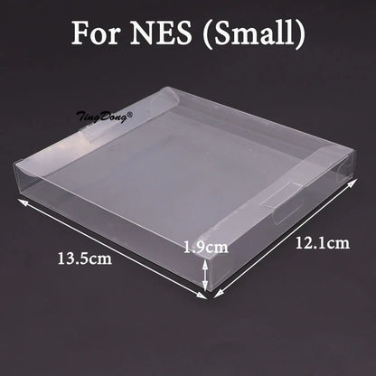 10PCS Clear Transparent Game Cartridge Cases – CIB Plastic PET Protectors for N64, NES, SNES, GB, GBA, GBC, NGPC, Switch & PS5