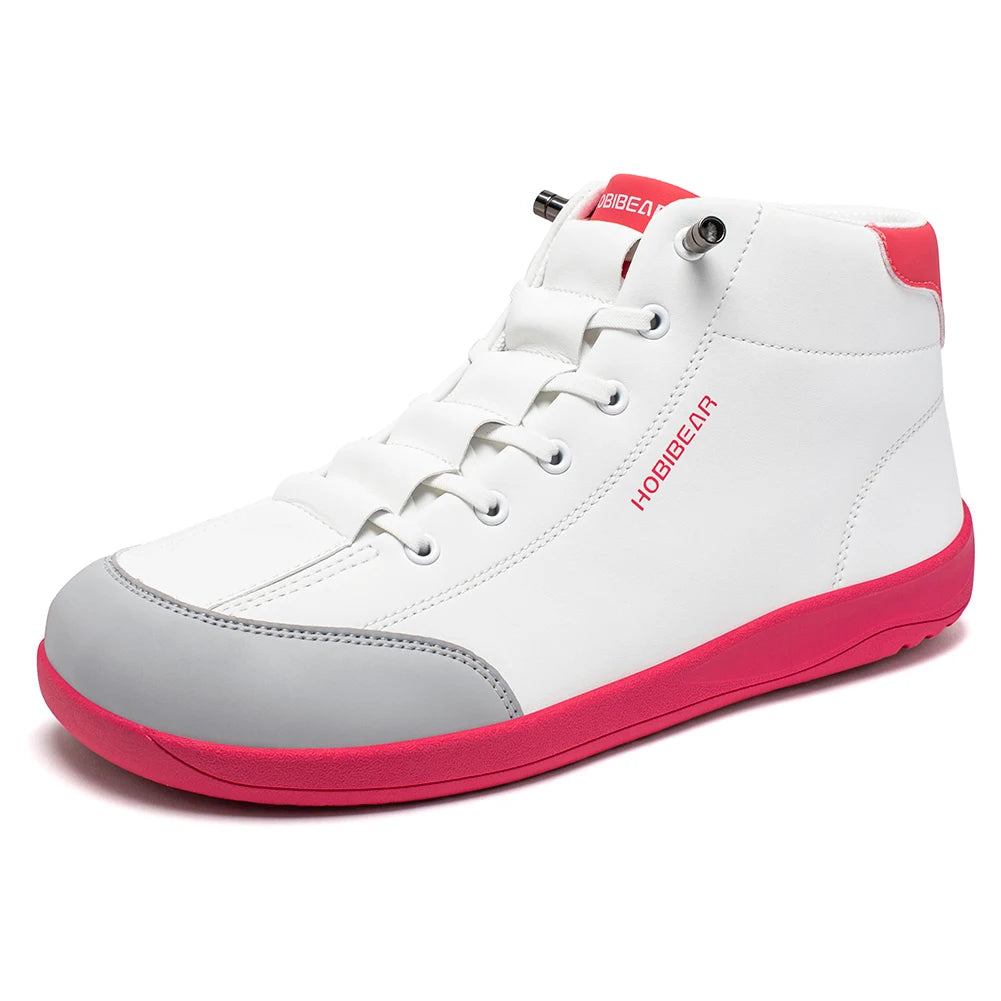 HOBIBEAR Mid-Top Barefoot Shoes – Unisex Wide Toe Minimalist Non-Slip Outdoor Sneakers
