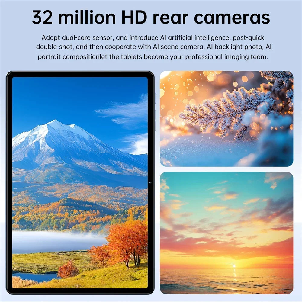 2026 Pad 7s Pro 10.1" Android Tablet – 16GB+1TB, 10000mAh, 5G WiFi Dual SIM, Global Version Kids PC