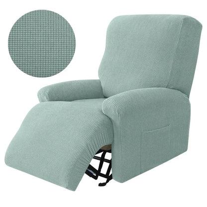 4pcs Recliner Sofa Cover Set - Stretch Spandex Couch Slipcovers with Non-Slip Fit for Armchair & Lazy Chair