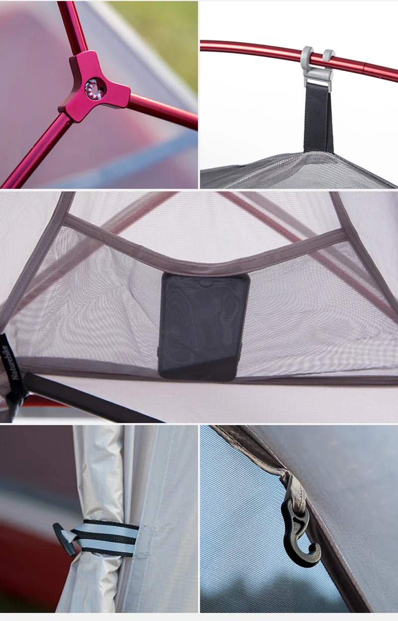 Naturehike Cloud Up 2-Person Camping Tent – Waterproof, Ultralight, Easy Build Beach Tent for Hiking & Backpacking Outdoors