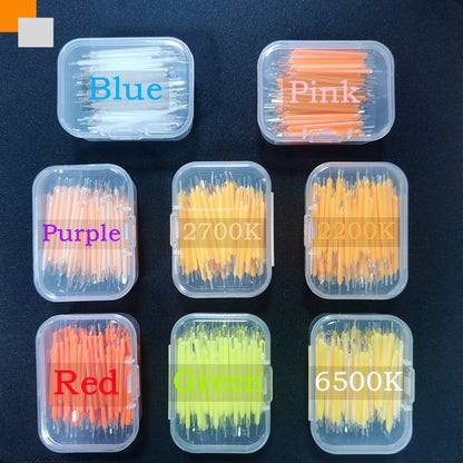 3V 38mm LED Filament COB Bulb - Multicolor Edison Lamp Diodes for Holiday Lighting, 5–100PCS/Box