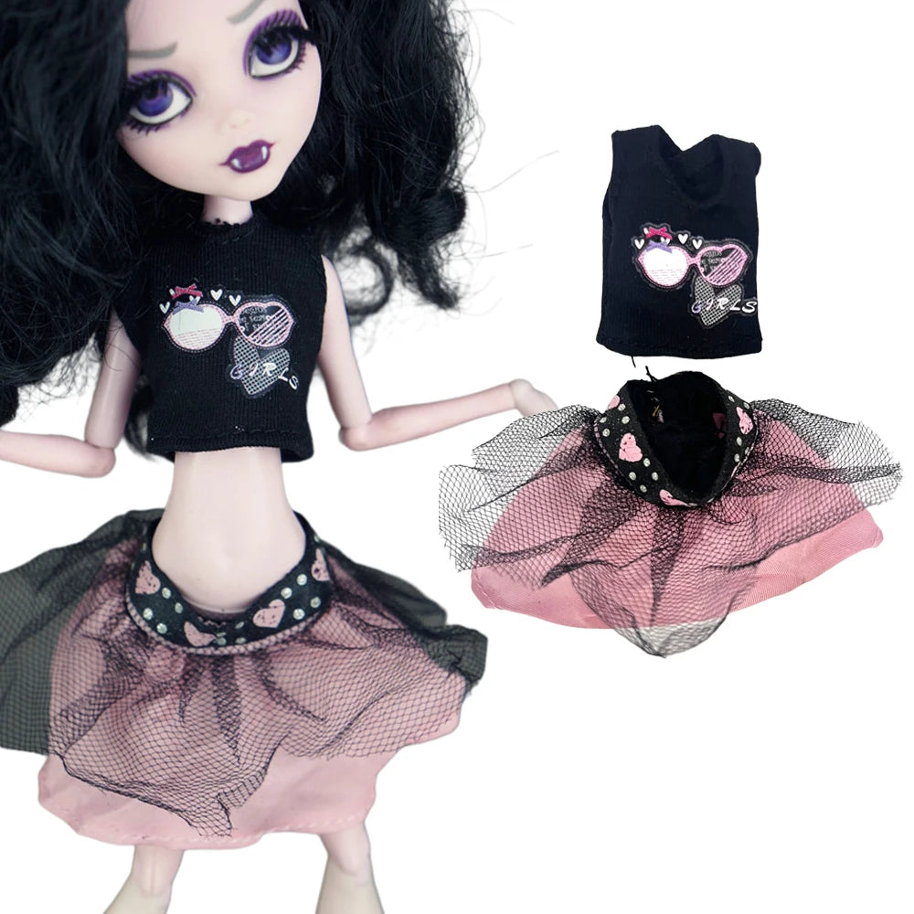 11-Inch Doll Clothes for 1/6 Dolls – Casual Dress & Fashion Outfits for 27 CM Girls' Dolls, DIY Toy Clothing
