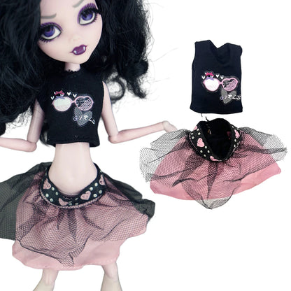 11-Inch Doll Clothes for 1/6 Dolls – Casual Dress & Fashion Outfits for 27 CM Girls' Dolls, DIY Toy Clothing