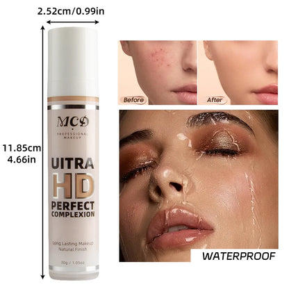 9- Shade Full Coverage Liquid Concealer Foundation – Natural Matte Cushion Makeup Base for a Smooth, Flawless Finish