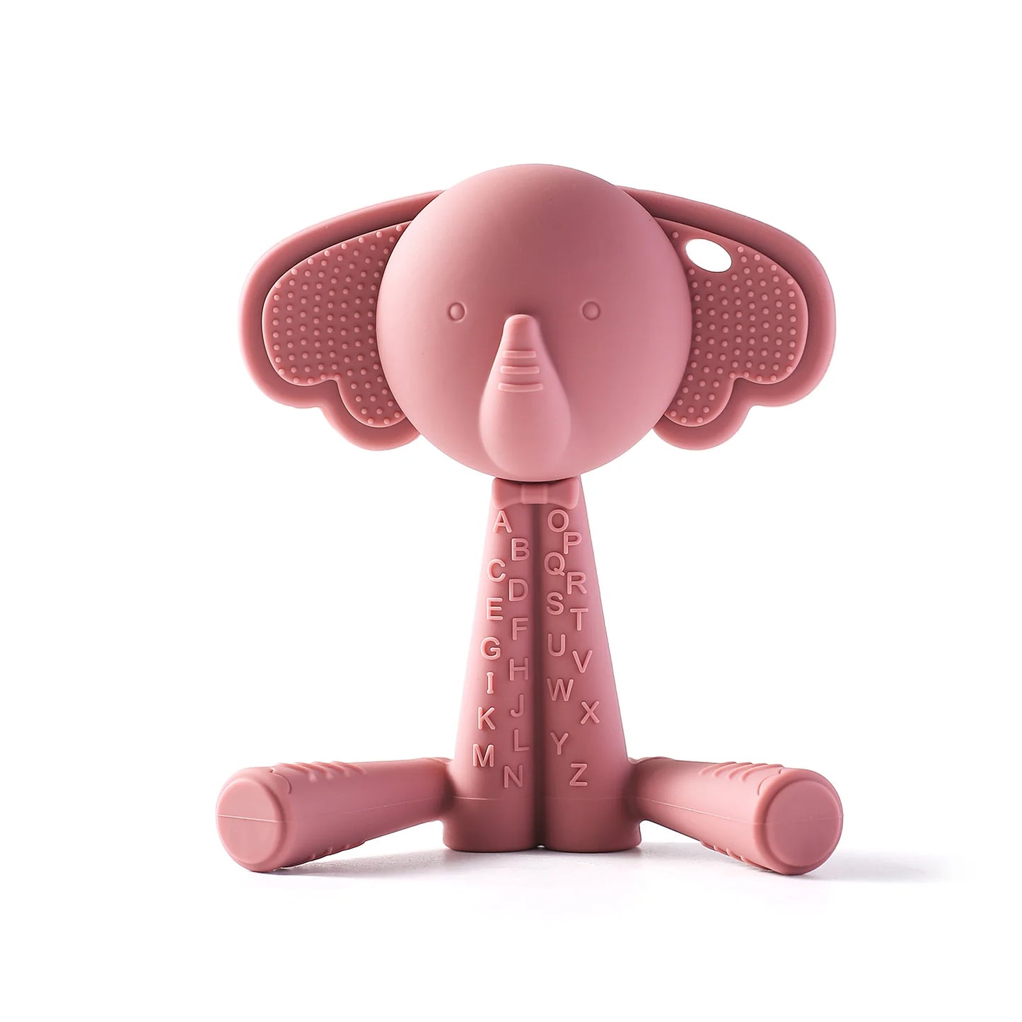 Baby Silicone Teether Toy - Cartoon Rattle Gum Relief Infant Teething Accessory for 0-12 Months