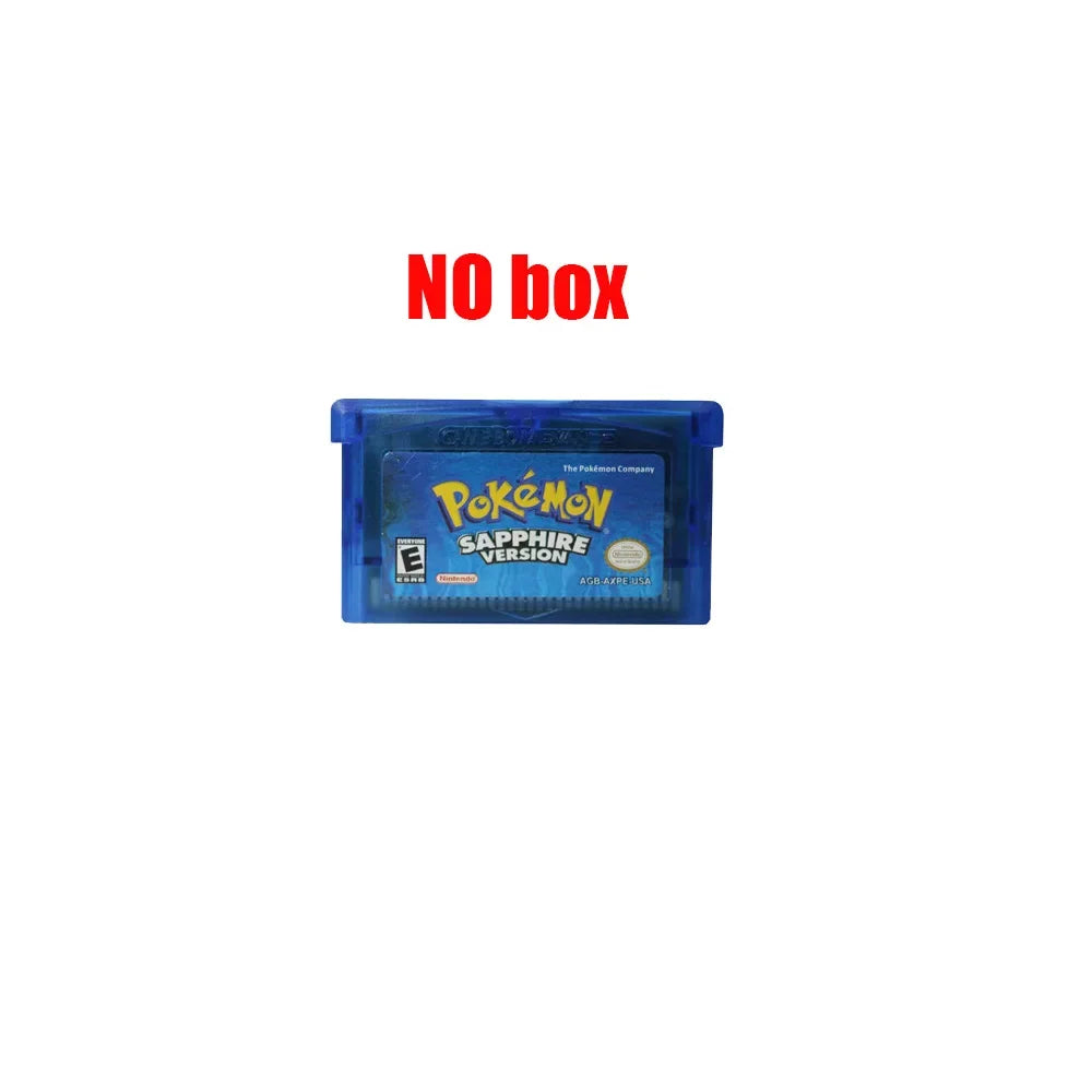 2024 Pokémon GBA Game Cartridge Set – Emerald, FireRed, LeafGreen, Ruby & Sapphire (Boxed, No Manual)