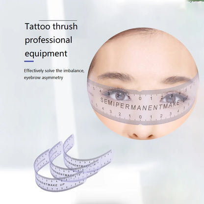Reusable Eyebrow Mapping Ruler - Microblading Guide Stencil & Precision Makeup Measuring Tool
