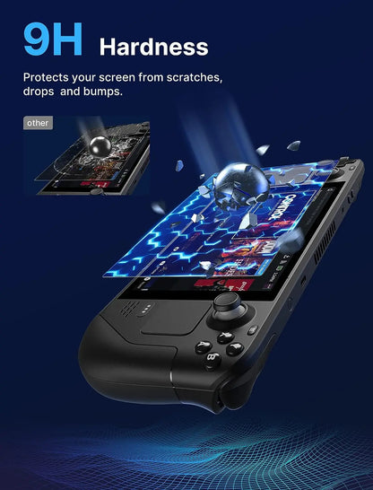 Steam Deck OLED Screen Protector - 2 Pack Anti-Glare Matte Tempered Glass 9H Scratch Resistant Film with Installation Kit