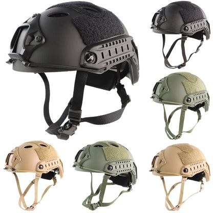 Adjustable Tactical Helmet – Thicken ABS Protective Gear for Air Gun Shooting, CS, Outdoor Use, Head Size 55-60cm