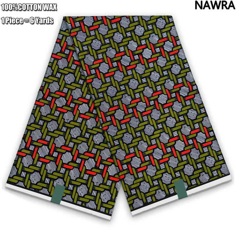 2026 African Real Wax Print Fabric - 100% Cotton Ghana Style Soft Ankara Pagne