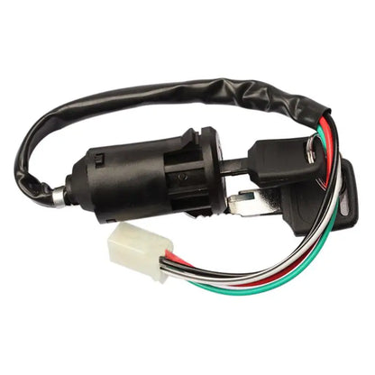 ATV Ignition Switch Key with Wire & Lock — Compatible with 50cc-250cc Quad & Dirt Bikes