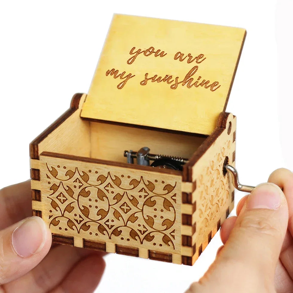 The Nightmare Before Christmas Music Box - Vintage Wooden Hand-Crank Musical Gift