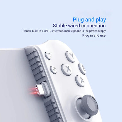 Memo S3 Gamepad Type-C Mobile Controller – Hall Effect Stretching Handle, Joystick for Android, PS Cloud Game, Customized