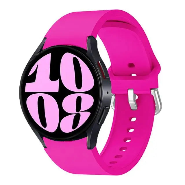 Samsung Galaxy Watch Silicone Sport Band - Replacement Strap for Galaxy Watch 4, 5, 6, 7, 5 Pro and Classic 40mm, 44mm, 45mm
