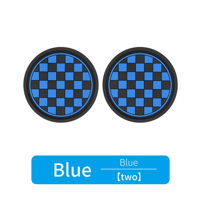 2pcs Car Cup Holder Anti-Slip Coasters — Premium PVC Universal Fit, Interior Accessories for Most Vehicles