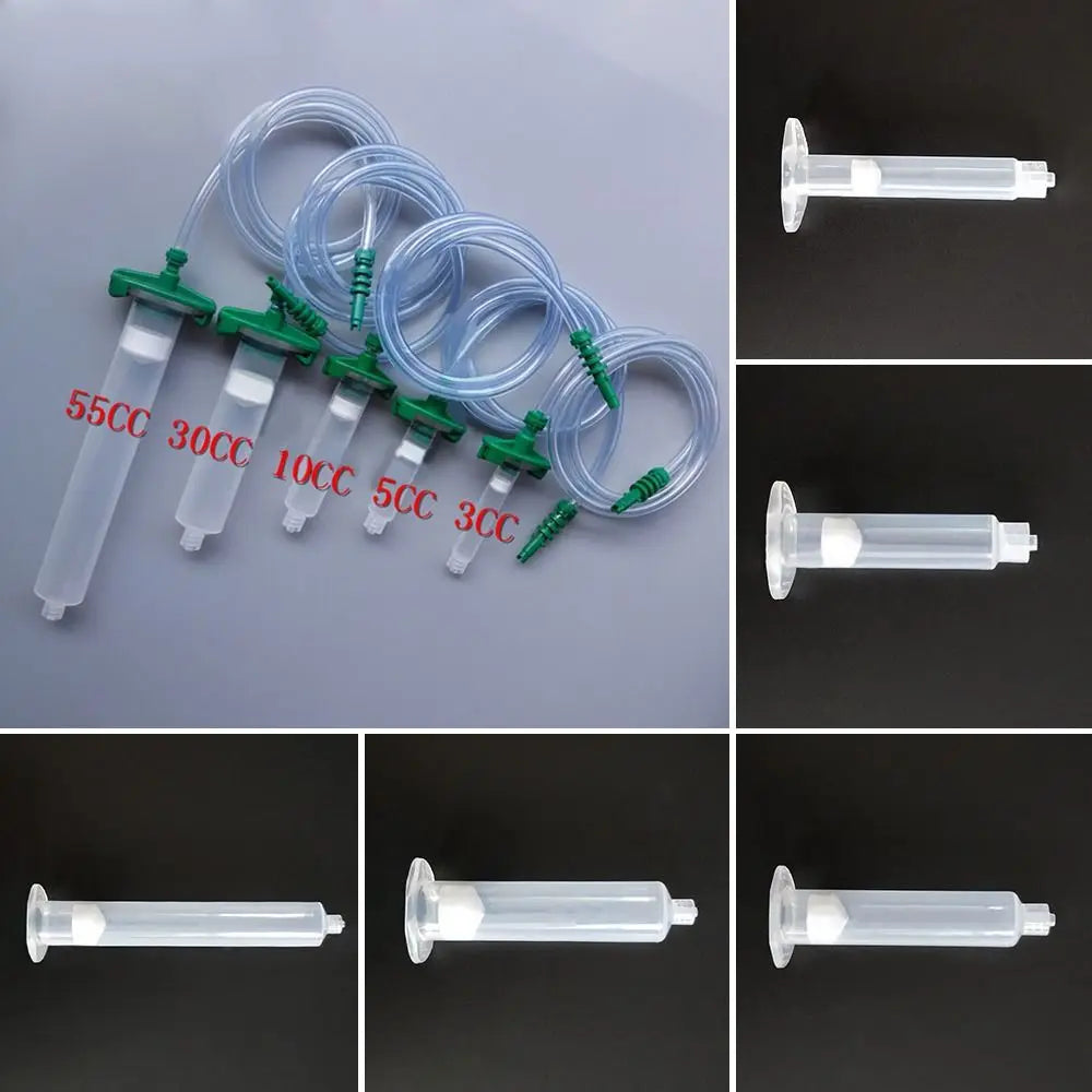 Plastic Helix Luer Lock Liquid Dispenser Tips – Glue Nozzle Adapter for 3cc, 5cc, 10cc, 30cc & 55cc Syringes