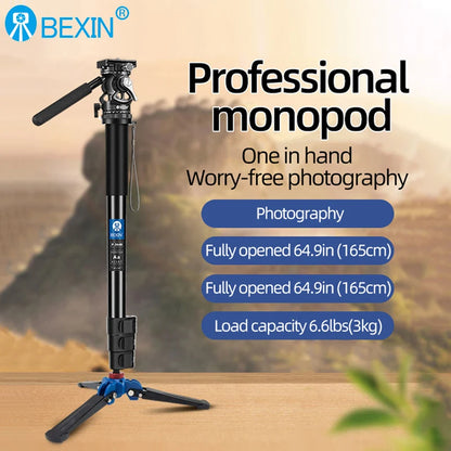 BEXIN Lightweight Aluminum Camera Monopod - DSLR Tripod Mount Adapter Support for Nikon Sony Cameras